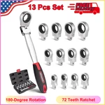 Cotouxker Flex Head Ratcheting Wrench Set, 8-19MM Durable. Fixed Price $38.70.