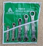 Alltrade Ratcheting Box Wrench Set 5-PIECE Drop Forged Plated Steel Vintage. Fixed Price $14.98.