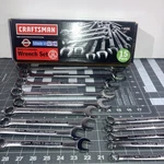 Nos Rare Sears Craftsman Usa 15PC Metric Combination Wrench Set 44186 9-25MM. Fixed Price $195.00.