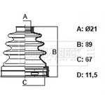 Borg & Beck Bellow Kit, Drive Shaft BCB6402. Fixed Price $30.80.