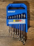 Kobalt Pc Flex Box End Ratcheting Combo Wrench Set Sae 2884740 *free Shipping*. Fixed Price $59.00.