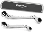 Duratech 4-IN-1 Flex-head Reversible Ratcheting Box Wrench Set, Sae, Chrome. Fixed Price $45.00.