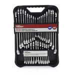 32-PIECE Combination Wrench Set Sae Metric Tool Storage Case Durable Steel New. Fixed Price $33.11.