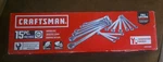 CMMT12066 Craftsman Wrench Set 15 Pc Metric Combination New Box. Fixed Price $60.00.