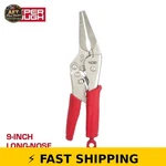 Hyper Tough 9-INCH Long-nose Locking Pliers With Triggerless Release. Fixed Price $26.99.