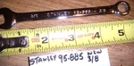 New Stanley 3/8" 12 Point Combo Wrench # 95-885 High Chromed. Fixed Price $14.95.