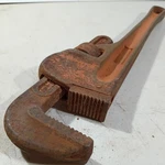 Heavy-duty Great Neck Straight Pipe Wrench 14" And 5 1/2" Jaws. Fixed Price $23.99.