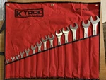 K-tool International 41014 Wrench Set Combination Box Chrome Plated Sae New. Fixed Price $66.95.