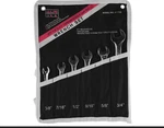Wrench Set, Piece Combination, 3/8", 7/16", 1/2", 9/16", 5/8", 11/16", & 3/4". Fixed Price $17.49.