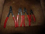 Blue-point Tools Usa 4PC Snap Ring Retaining Clip Pliers Set, Red Grip. Fixed Price $75.00.