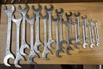 Cornwell 19PC Sae Angle Head 4 Way Open End Wrench Set 3/8 Thru 1-1/2 Usa. Fixed Price $589.00.
