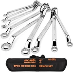 9PCS Metric Offset Box Wrench With Rolling Pouch 50-DEGREE 6-24MM. Fixed Price $29.99.