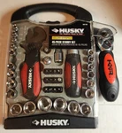 Husky 45 Piece Stubby Tool Set Ratchet Wrench Screwdriver Socket. Fixed Price $37.00.