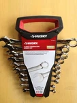 Husky 728 173 10-PIECE Combination Wrench Set, Sae, 12PT Box End, Offset. Fixed Price $30.95.