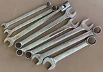 8 Snap On Standard Wrenches. Fixed Price $49.00.