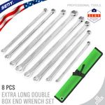 8 Pcs Extra Long Double Box End Wrench Set - 24MM Aviation Spanner With Pouch. Fixed Price $39.99.