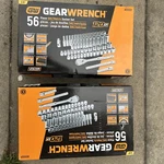 Gearwrench 80550P 56-PC 3/8" Drive Sae/metric Pt Standard & Deep Socket Set. Fixed Price $104.99.