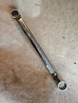 Craftsman Nos 44318 11/16" 5/8" Polished Box End Offset Wrench, Usa. Fixed Price $26.00.