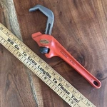 Ridgid Model E-110 Offset Hex Smooth Jaw Pipe Wrench, Red, Made In Usa. Fixed Price $41.24.