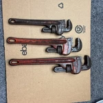 Ridgid 3 Pc. Pipe Wrench Set 14" 12" 10" - All Rigid Made In America. Fixed Price $44.99.