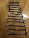 Vintage Sears Craftsman 13PC 7-19MM Full Polish Combination Wrench Set 45964 Nos. Fixed Price $250.00.