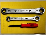 Snap-on R1618S & R1214S Double End Pt Ratcheting Box Wrenches Made Usa. Fixed Price $32.00.