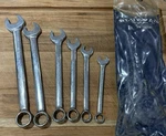 Vintage Blue Line 6PC Wrench Set 3/8 To 11/16 CW-1222R Pt. Fixed Price $20.00.