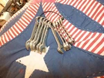 Snap-on Stubby Metric Wrench Set 10MM 19MM Oxim Series 10PC. Fixed Price $160.00.