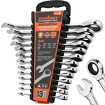 Horusdy 13-PIECE Sturdy Ratcheting Wrench Set 1/4'' 7/8'' Sae, Silver. Fixed Price $45.35.
