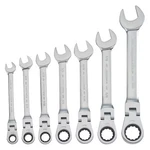 Craftsman Flexible Head Combination Wrench Set, Polished Chrome CMMT87010. Fixed Price $91.53.