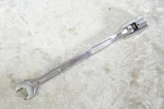 Vintage Cornwell CWX-12 Model, 3/8" Flex Head Socket & Open-end Wrench. Fixed Price $14.95.