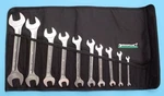 Stahlwille Germany 10/10 Metric Double Open End Wrench Set With Tool Roll. Fixed Price $154.00.