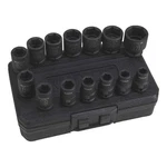 Klutch Drive Impact Socket Set 1/2-IN. Chrome Metric. Fixed Price $34.20.