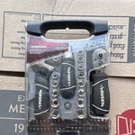 Husky 46-PIECE Stubby Set With Ratchet, Adjustable Wrench, Sockets, Bits, Box. Fixed Price $28.49.