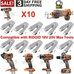10 Pack Belt Clip Hook For Ridgid R86037 R86039 18 Brushless Impact Driver. Fixed Price $12.95.