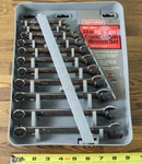 Craftsman 11 Pc 7-17MM Metric 12 Point Combination Wrench Set -va- 46898 Usa. Fixed Price $112.00.