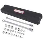 Commercial Grade Flex Head Wrench Set 8-22MM Socket Chrome Steel Tool Kit. Fixed Price $52.70.