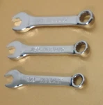 New Kobalt 3PC Stubby Combination Wrench Set Sae, 3/8" 7/16" 1/2", Short. Fixed Price $12.99.
