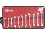 Genius Tools 11 Piece Stainless Steel Metric Combination Flex Head Ratcheting.... Fixed Price $364.37.