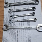 S-k, Billings, Vitollo Combination Wrench Set, Forged Alloy Sae, 5PCS, 1/4 1/2. Fixed Price $25.00.