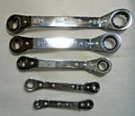 Vtg Craftsman Ratchet Usa 5PC 43365 43364 43363 43362 43361 Box End Wrench Set. Fixed Price $29.99.