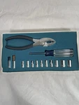 Craftsman Tools Black Soft Grip Wf Series Slip Joint Pliers Set W/ Sockets Usa. Fixed Price $59.00.