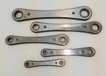 Craftsman 5 Piece Set Double Box End Ratcheting Wrenches Various Sizes. Fixed Price $34.80.