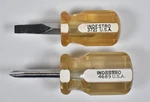 Set Of 2 Vtg Indestro Short Stubby Screwdrivers Phillips Slotted Made Usa. Fixed Price $25.00.