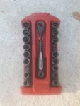 Craftsman 31415LAB Metric Sae 18 Pc Pass Thru Socket Set. Fixed Price $99.00.
