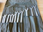 Craftsman & Vv Combination Wrench Set W/canvas Roll Up Pouch 7/16-1 1/4. Fixed Price $50.00.