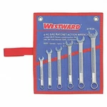 Westward 4YR26 Combination Wrench Set, Alloy Steel, Units Satin. Fixed Price $23.95.