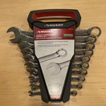 Husky 728 173 10-PIECE Combination Wrench Set, Sae, 12PT Box End, Offset. Fixed Price $29.95.