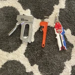 Stanley Bostitch Staple Gun Pipe Wrench Aviation Tin Snips Tool Lot. Fixed Price $11.99.
