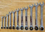 New Craftsman 11-PIECE Ratcheting Combination Wrench Set, Metric, CMMT87021. Fixed Price $69.99.
